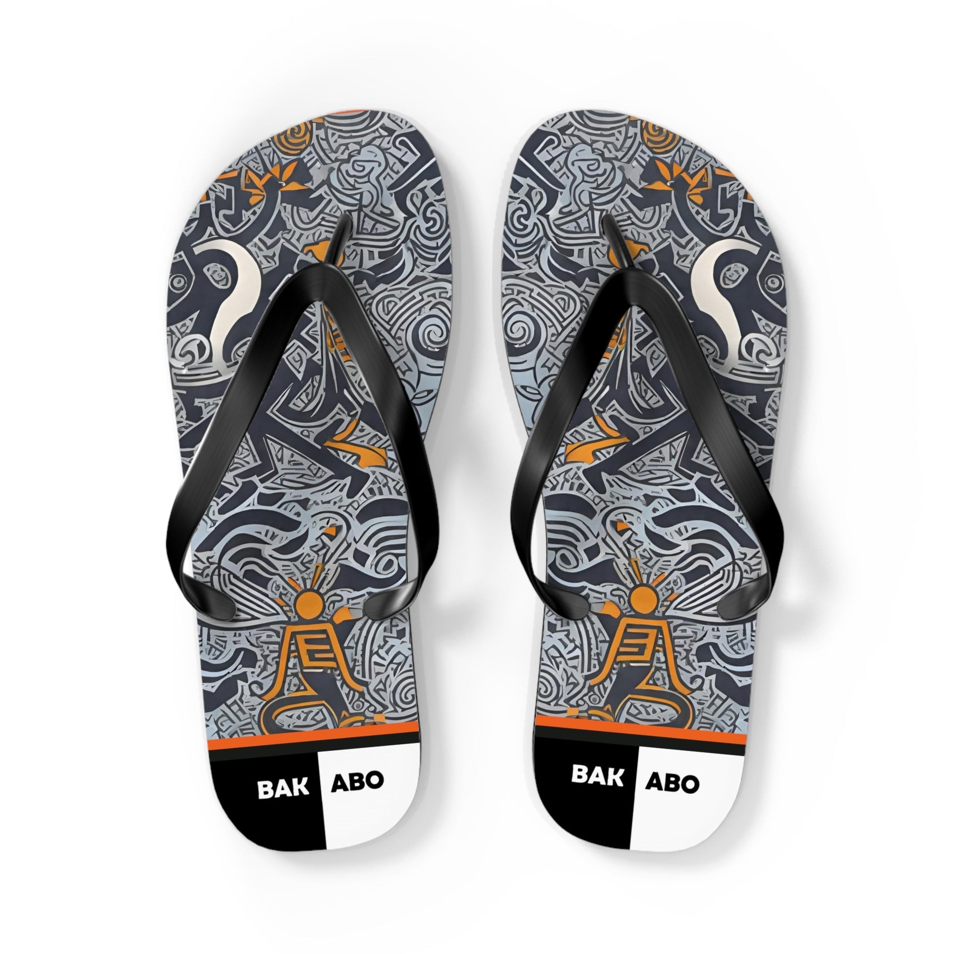 BKS Tribal Signals™ Flip Flops Printify bakabo.club
