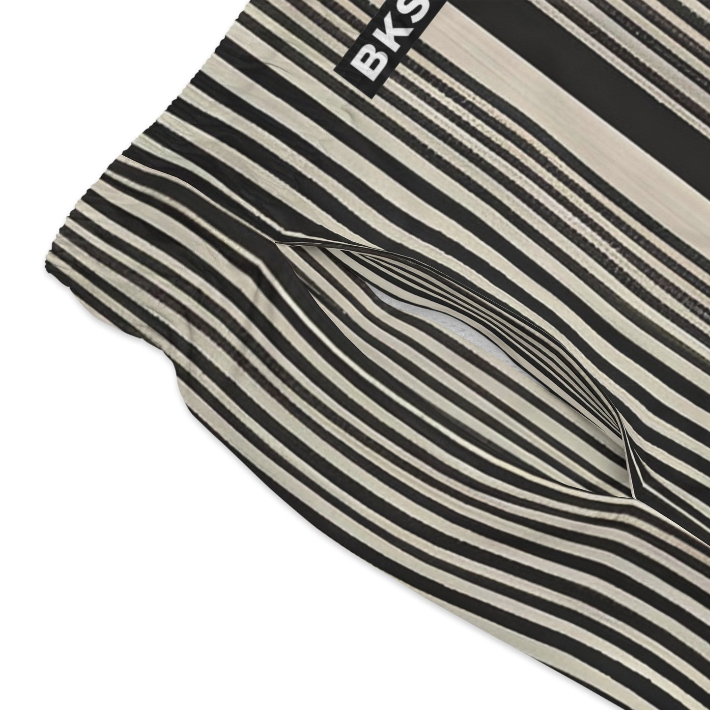 BKS Flag Striped Black™ Swim Trunks