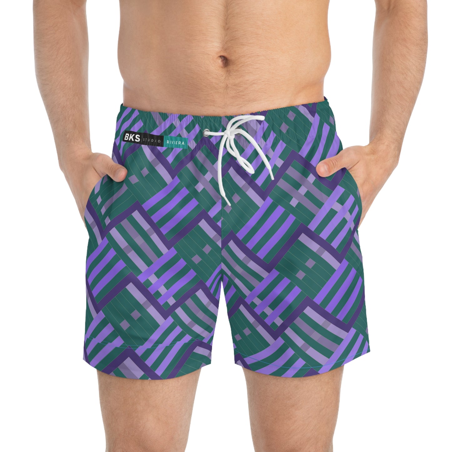 BKS Riviera Yellow Purple™ Swim Trunks