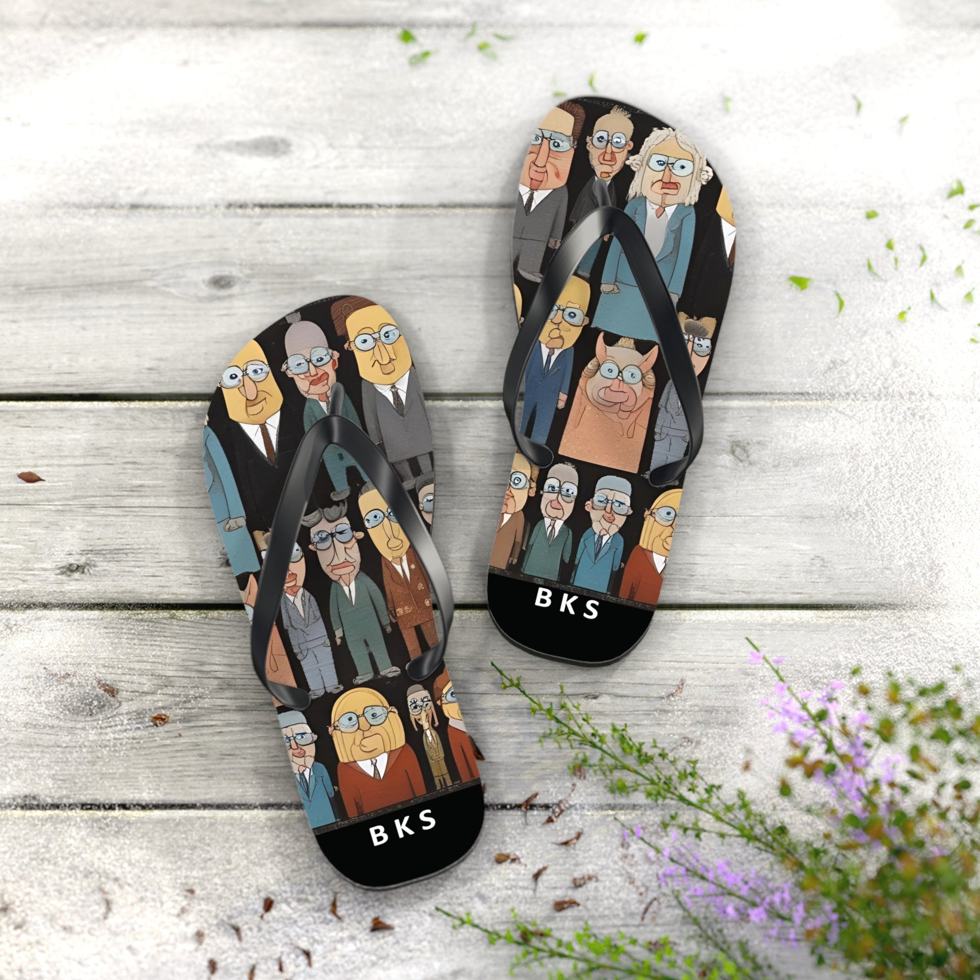 BKS Folklore Crowd™ Flip Flop Printify bakabo.club