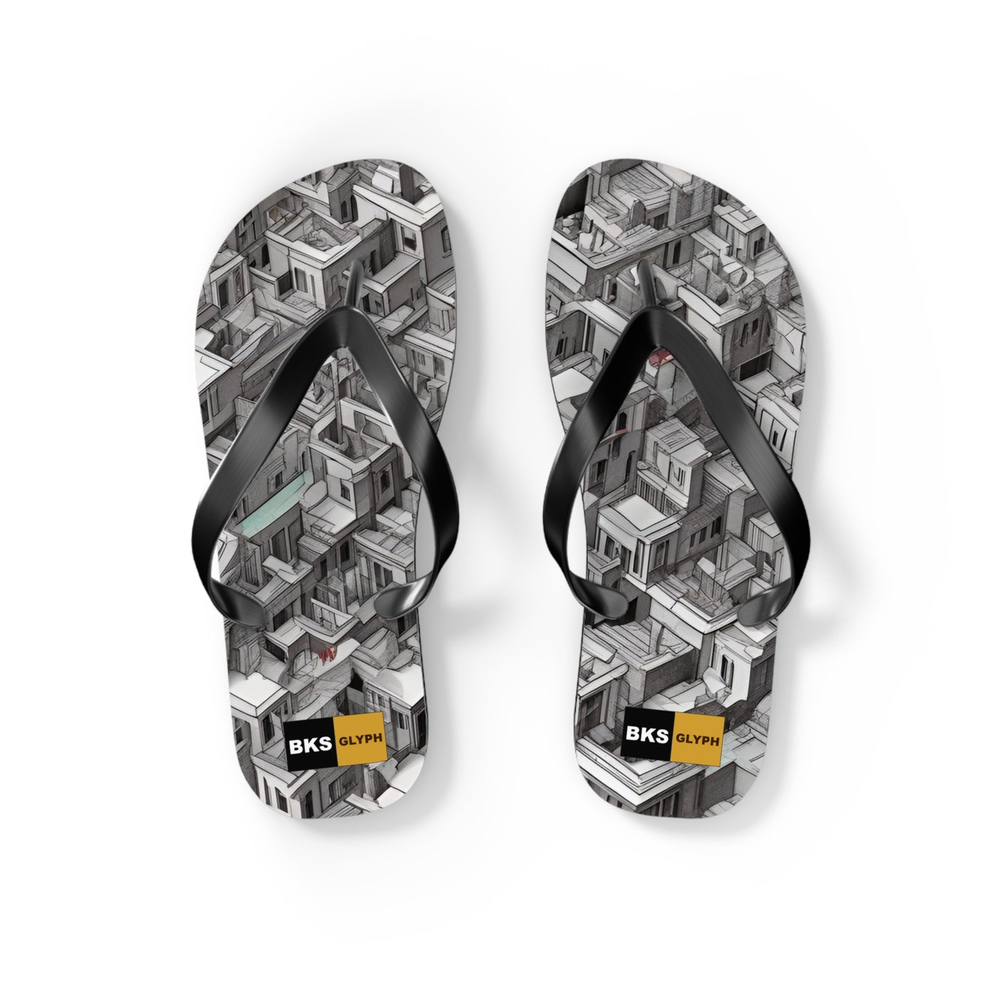 BKS Glyph Escher™ Flip Flops