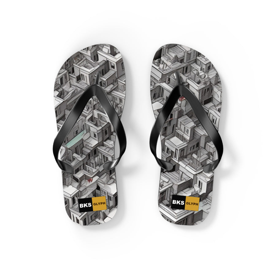 BKS Glyph Escher™ Flip Flops