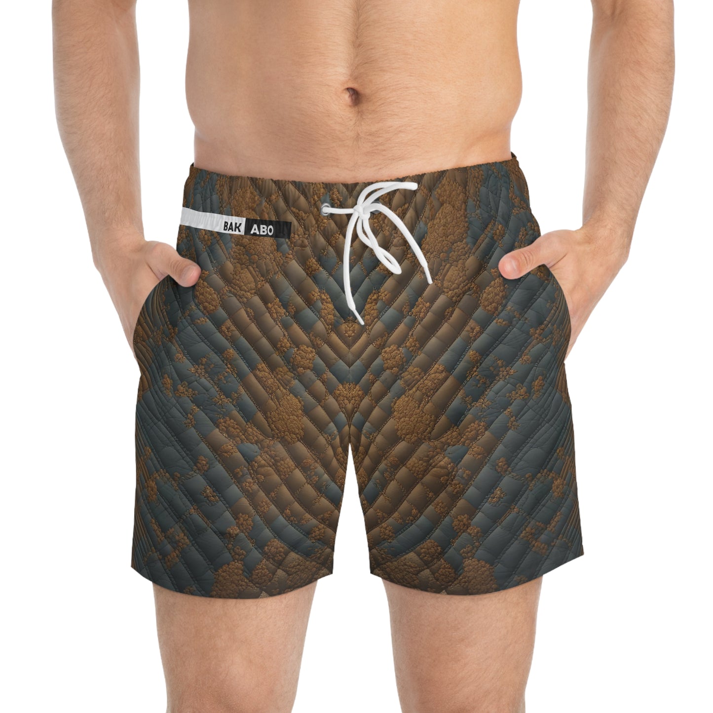 Tortoise Tracks (BKS)🐢Swim Trunks