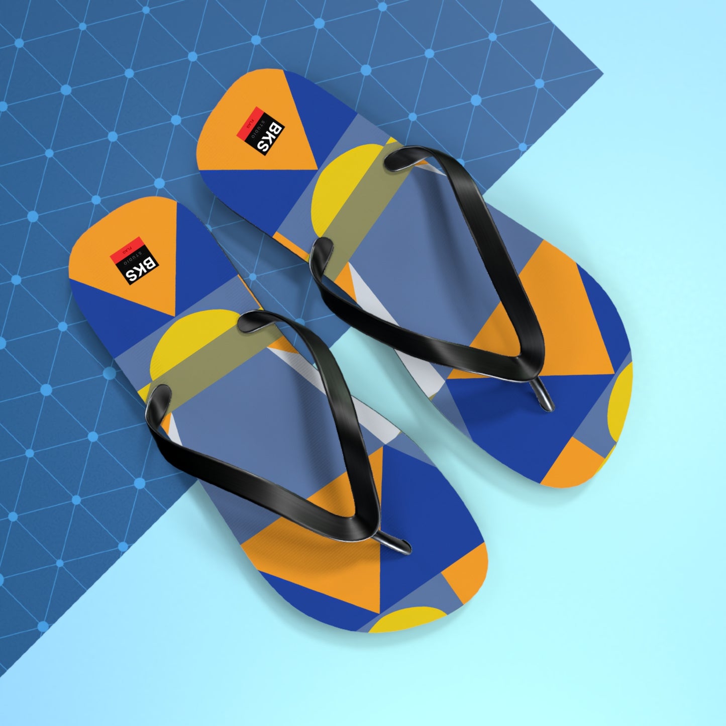 BKS Flag Colorblock Blue™ Flip Flops