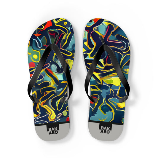 Vibrant Vibes (BKS) 👣Flip Flops