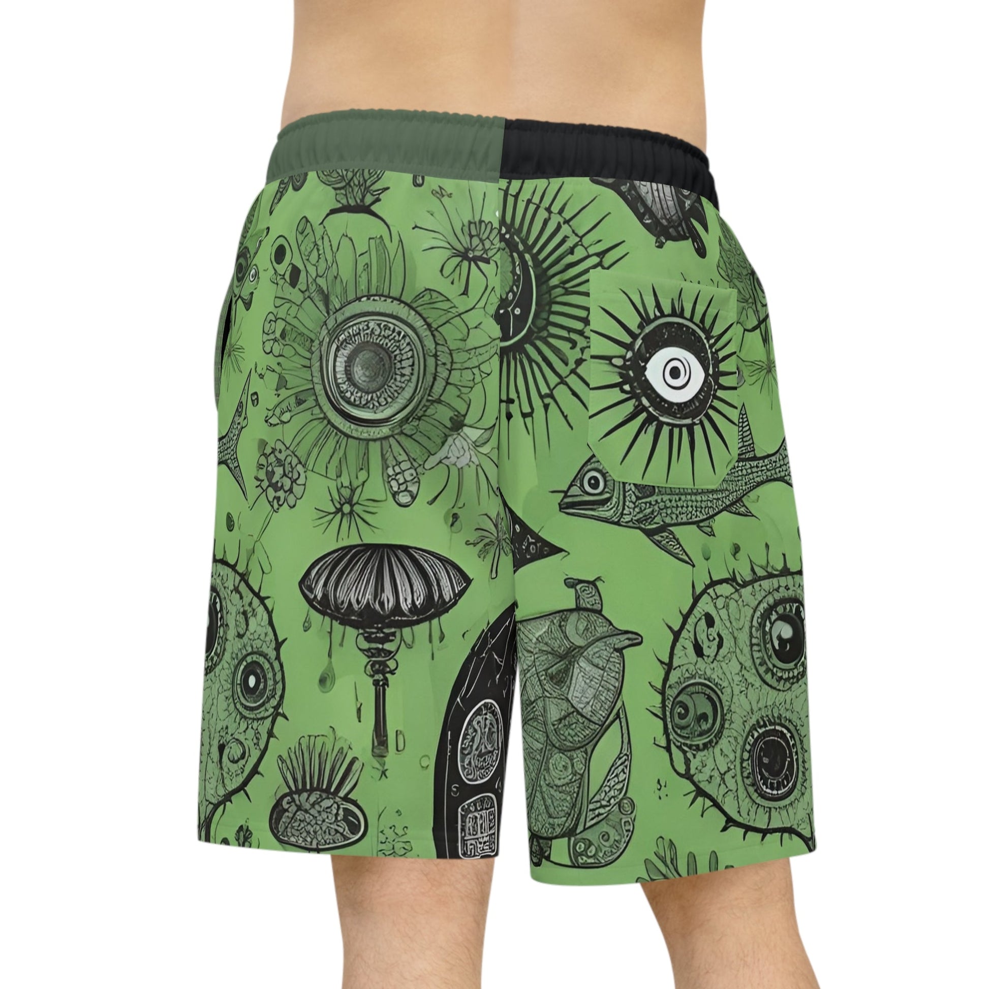 BKS Folklore Bestiary™ Athletic Long Shorts Printify bakabo.club