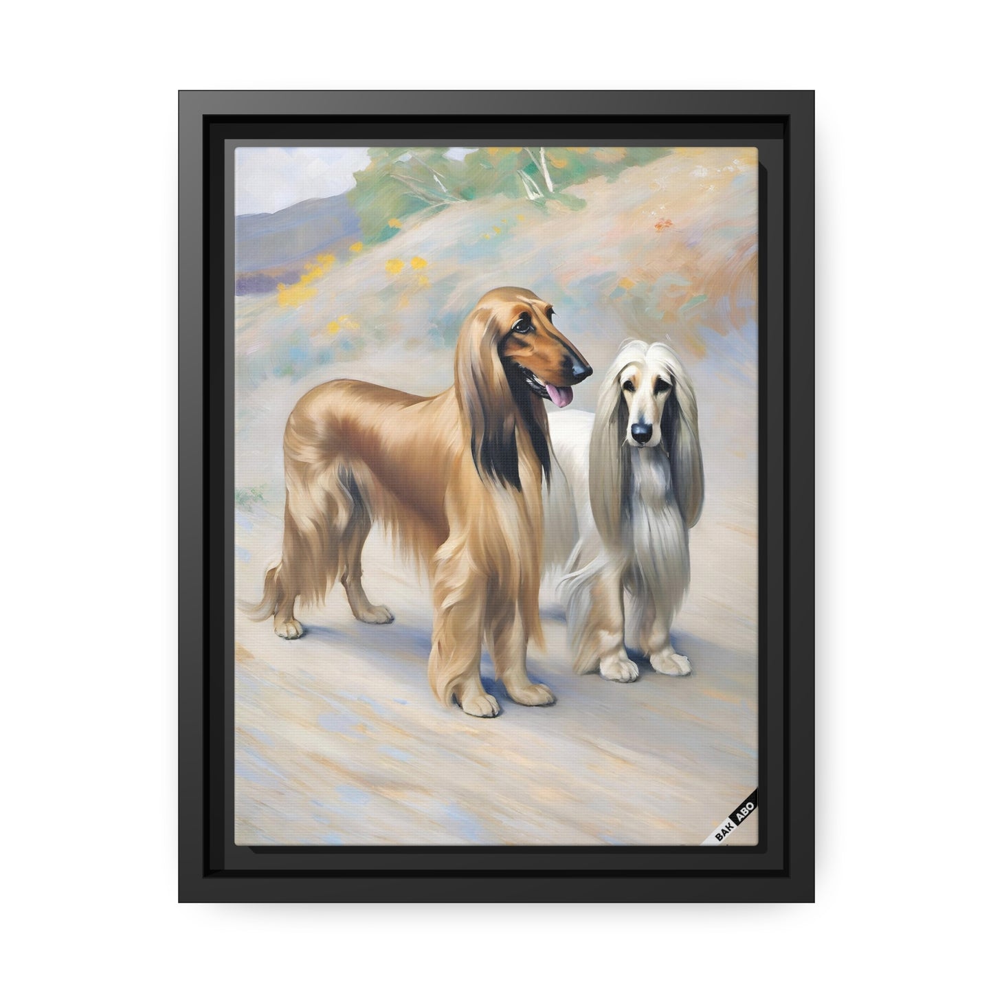 Afghan Greyhound (BKS)🐶Canvas