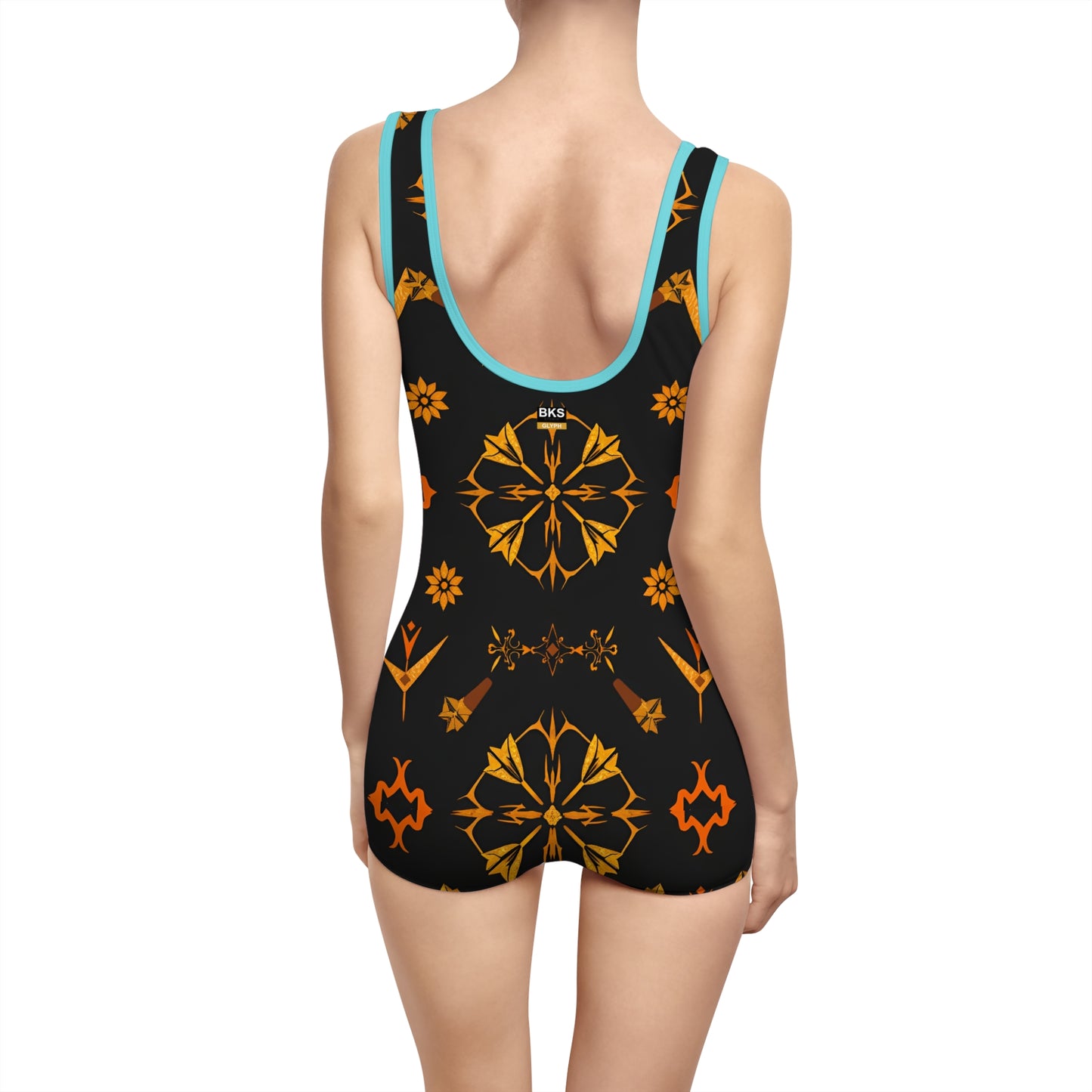 BKS Glyph Cipher™ Vintage Swimsuit