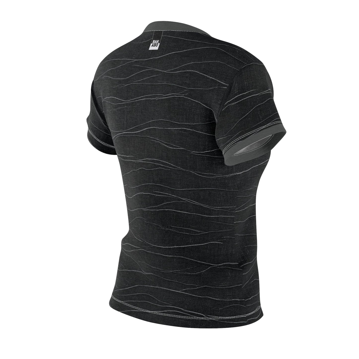 Women's Wave-Pattern Cut & Sew Tee — BKS Logo Printify bakabo.club