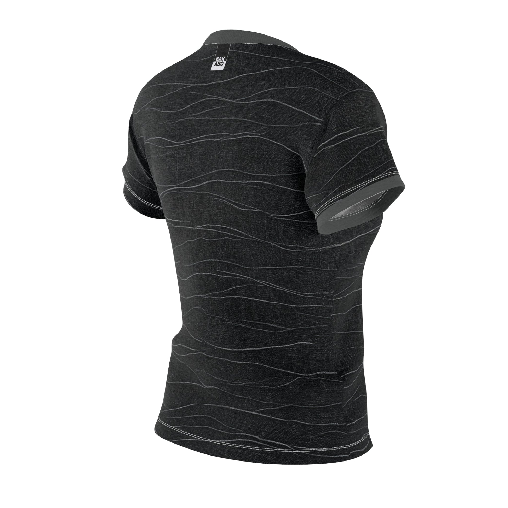Women's Wave-Pattern Cut & Sew Tee — BKS Logo Printify bakabo.club