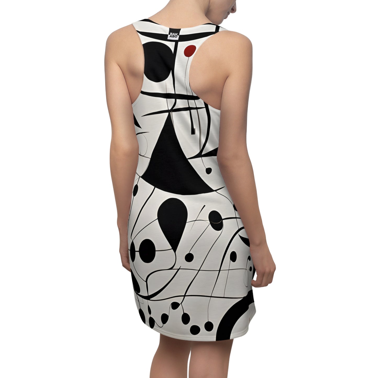 Monochrome Muse (BKS)⚫⚪Women's Cut Dress