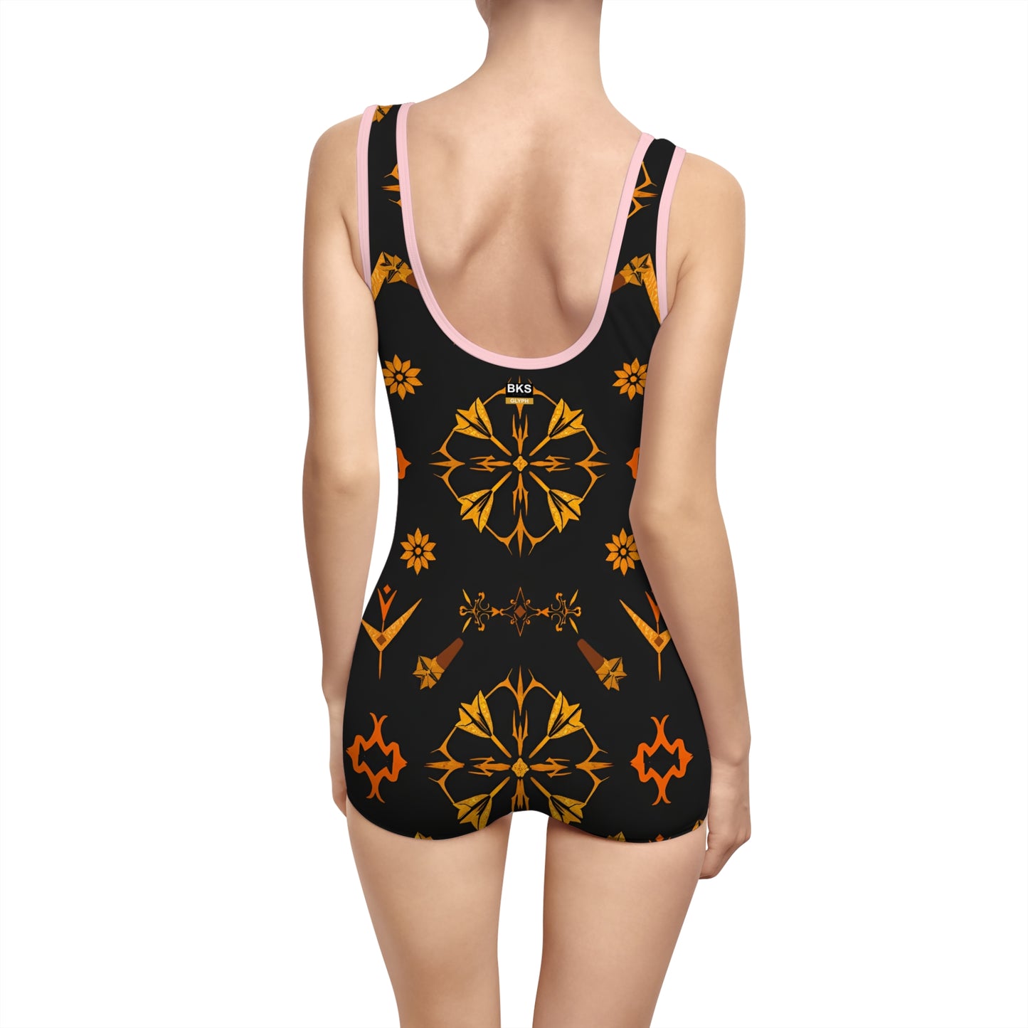 BKS Glyph Cipher™ Vintage Swimsuit