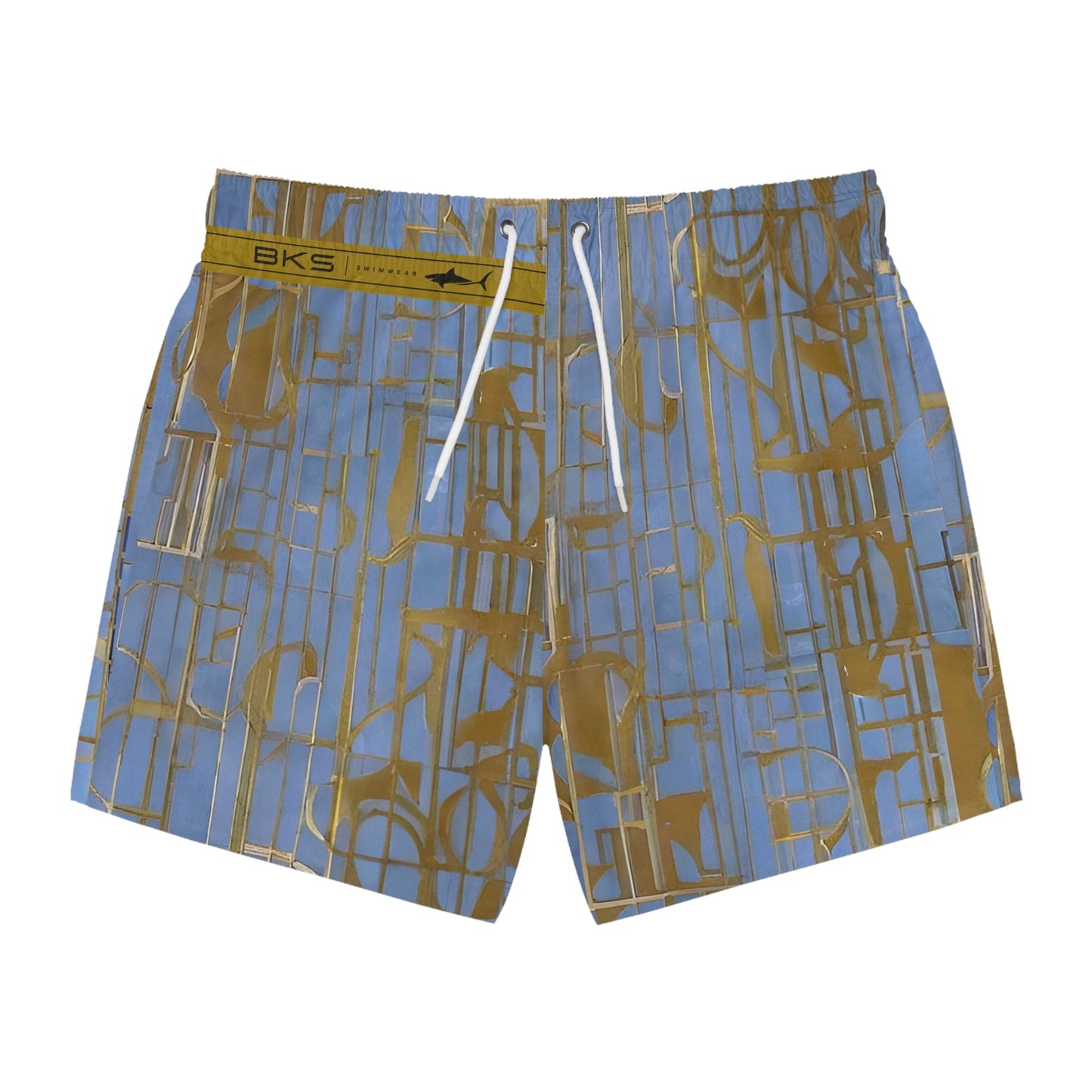 BKS Glyph Deco™ Swim Trunks Printify bakabo.club