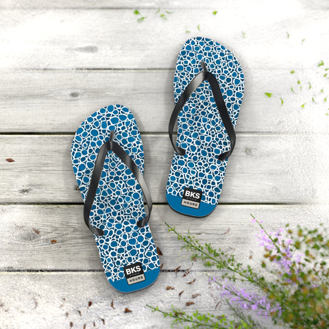 BKS Hours Blue Mosaic™ Flip Flops