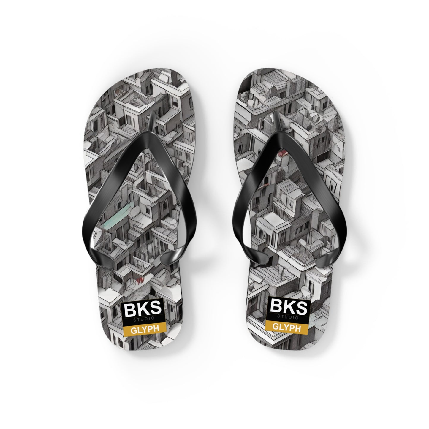 BKS Glyph Escher™ Flip Flops
