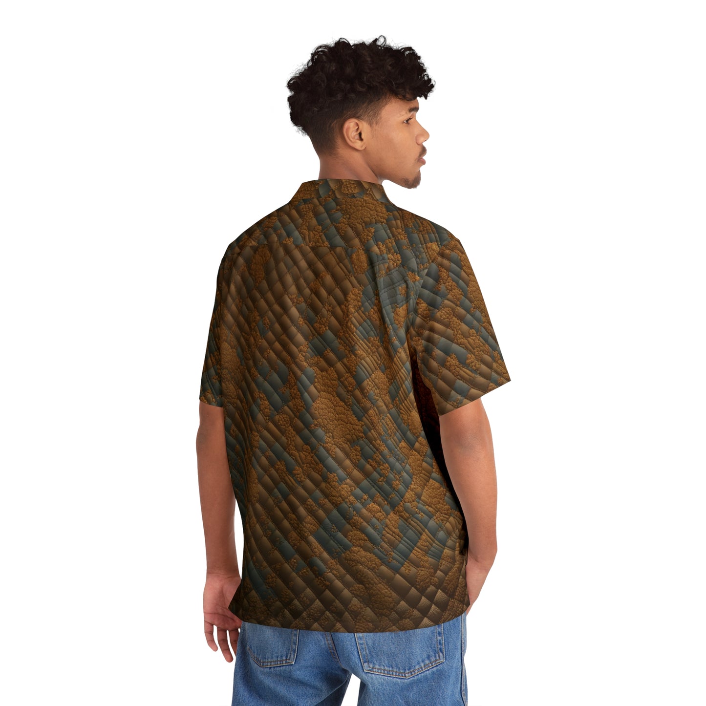 BKS Riviera Brown Quilted™ Hawaiian Shirt