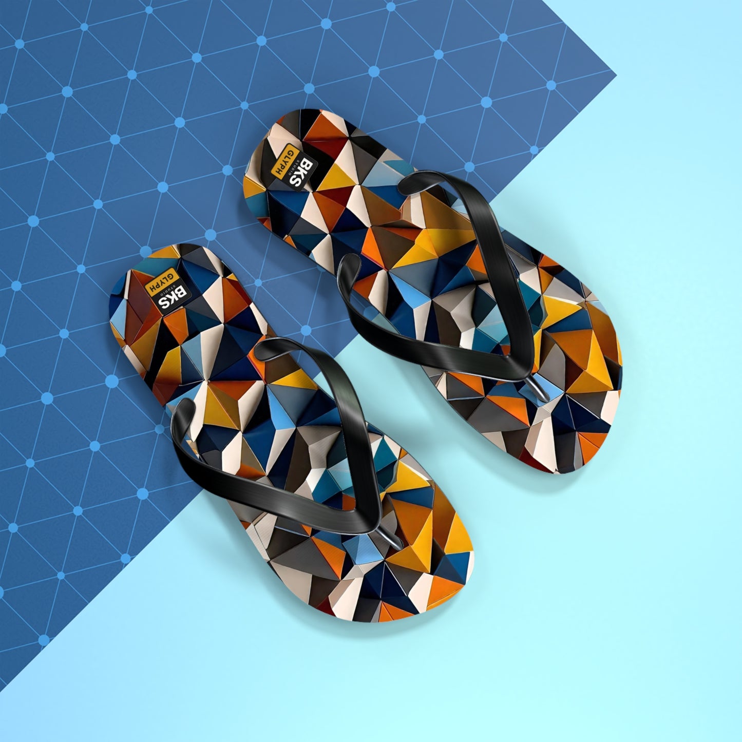 BKS Hours Mosaic Triangle™ Flip Flops