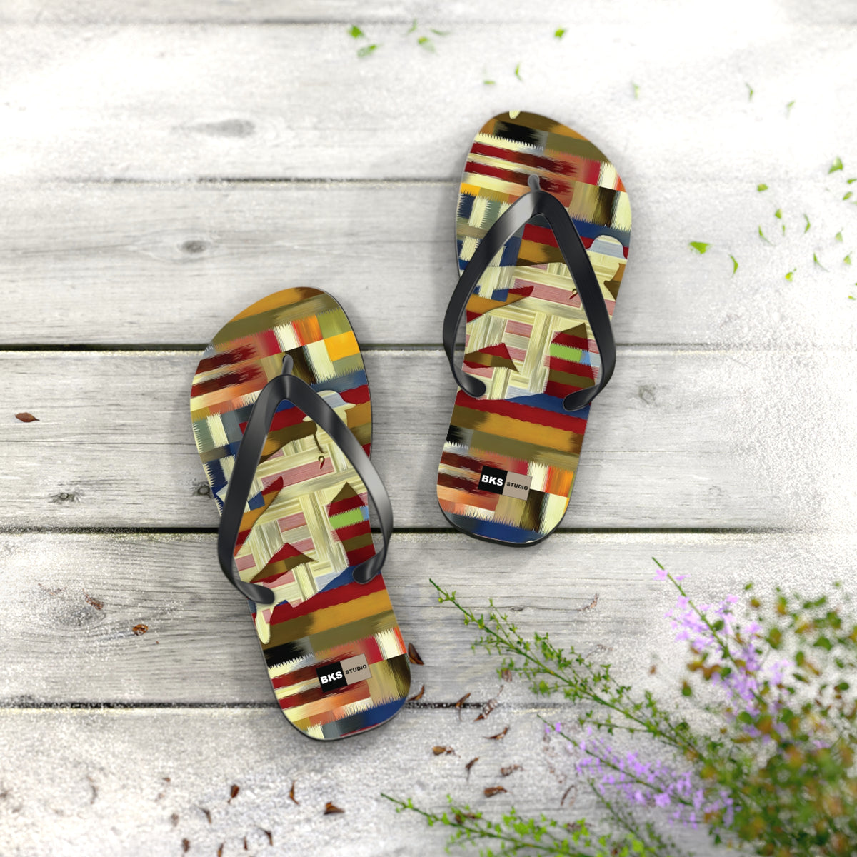 BKS Flag Colorblock Red™ Flip Flops