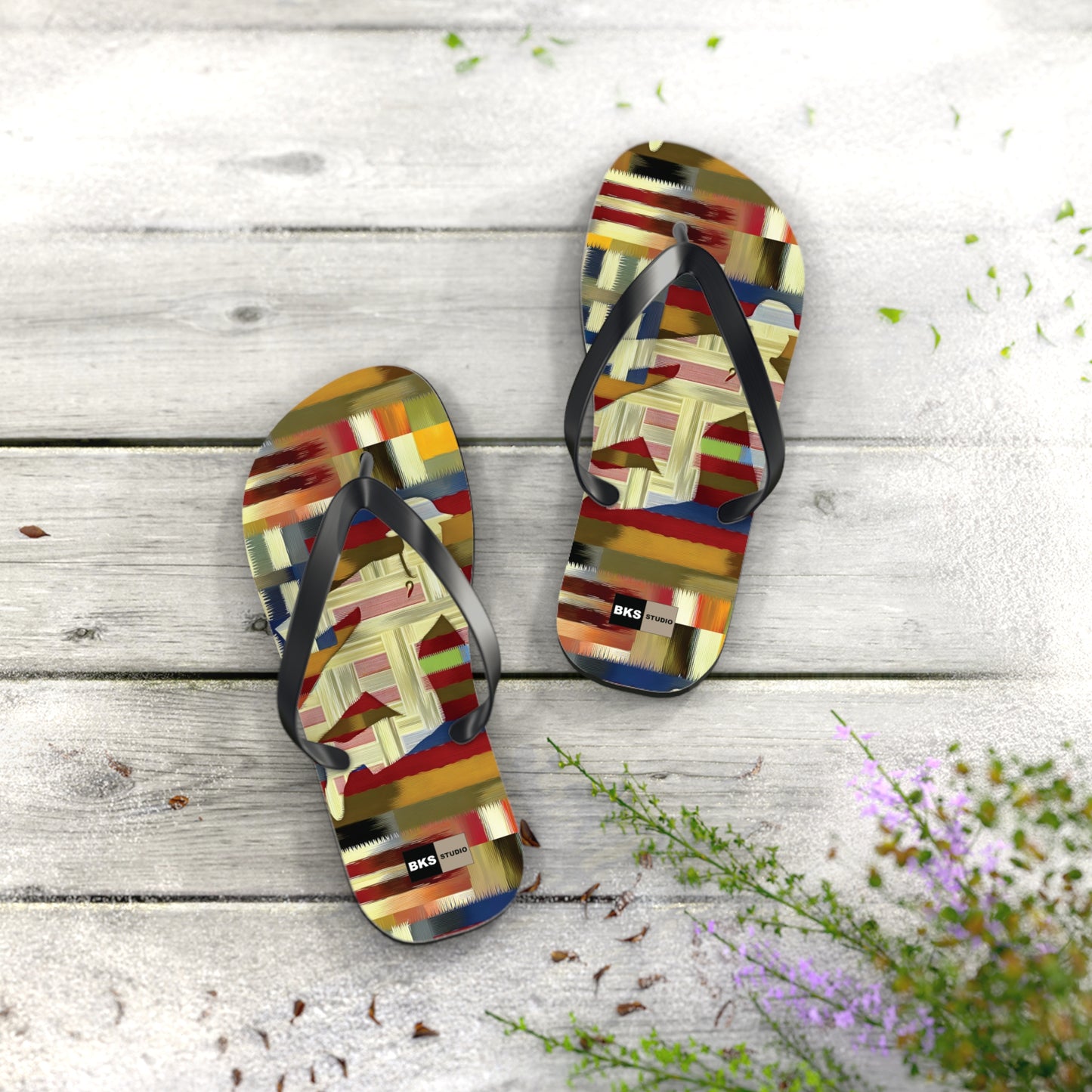 BKS Flag Colorblock Red™ Flip Flops