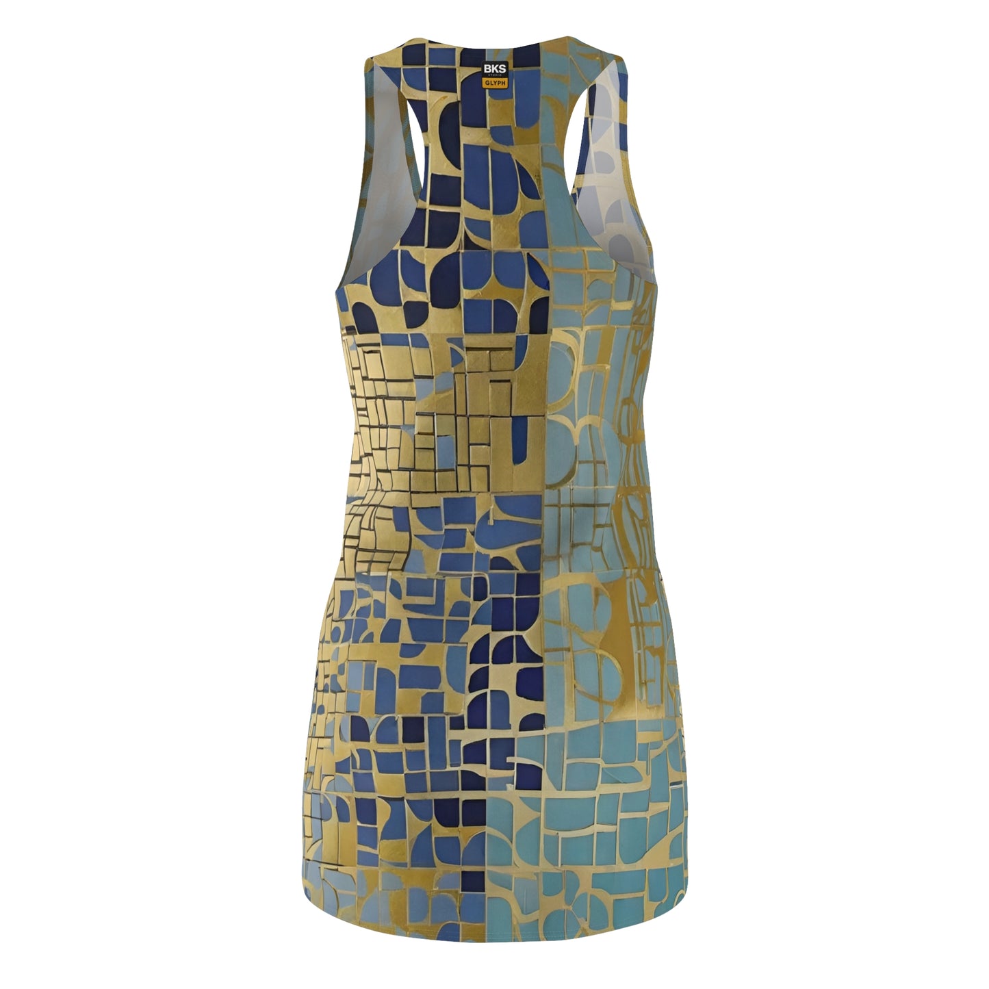 BKS Glyph Blue Gold™ Racerback Dress