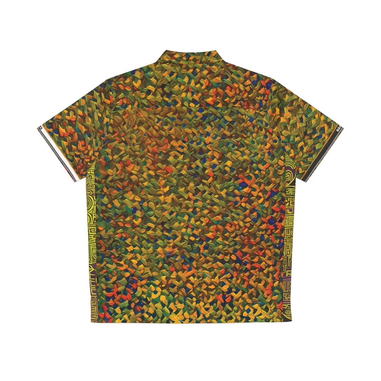 Men's Tropical Abstract Hawaiian Shirt – Olive Green Leaf Pattern AOP Printify bakabo.club
