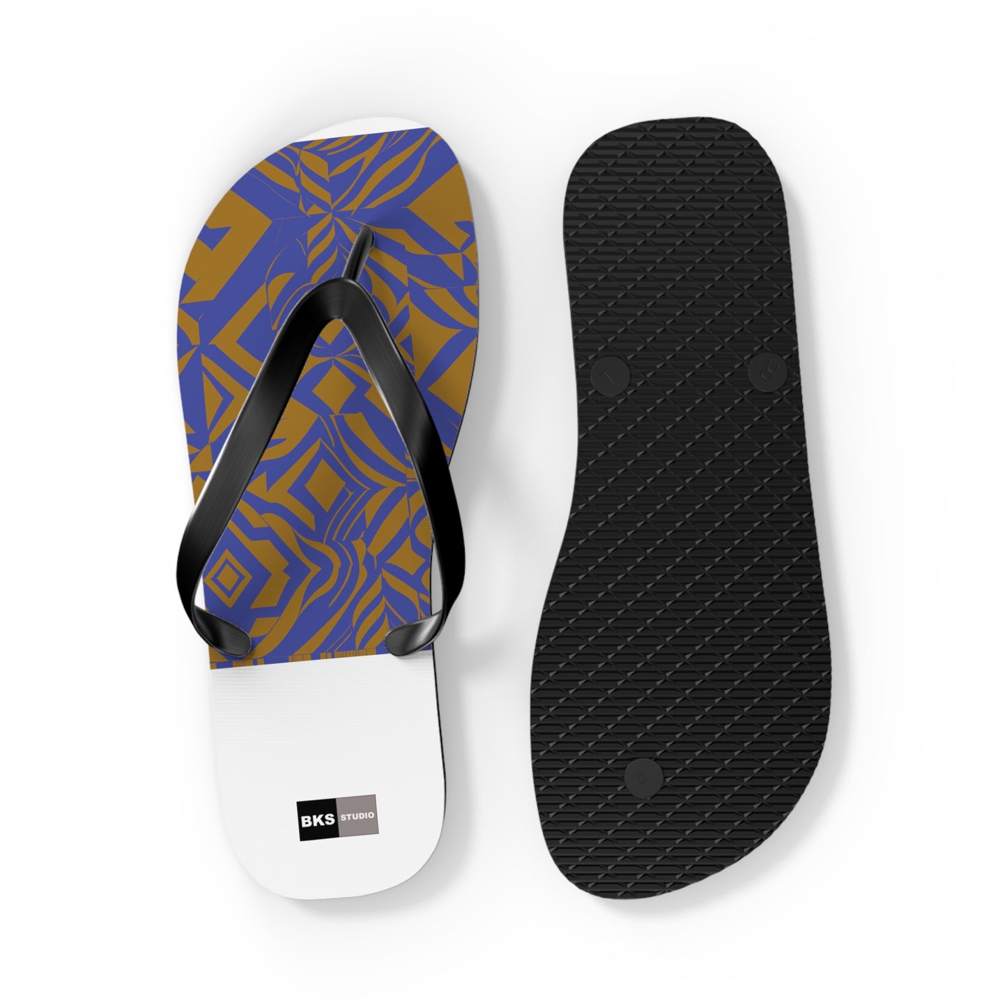 BKS Glyph Blue Gold™ Flip Flops