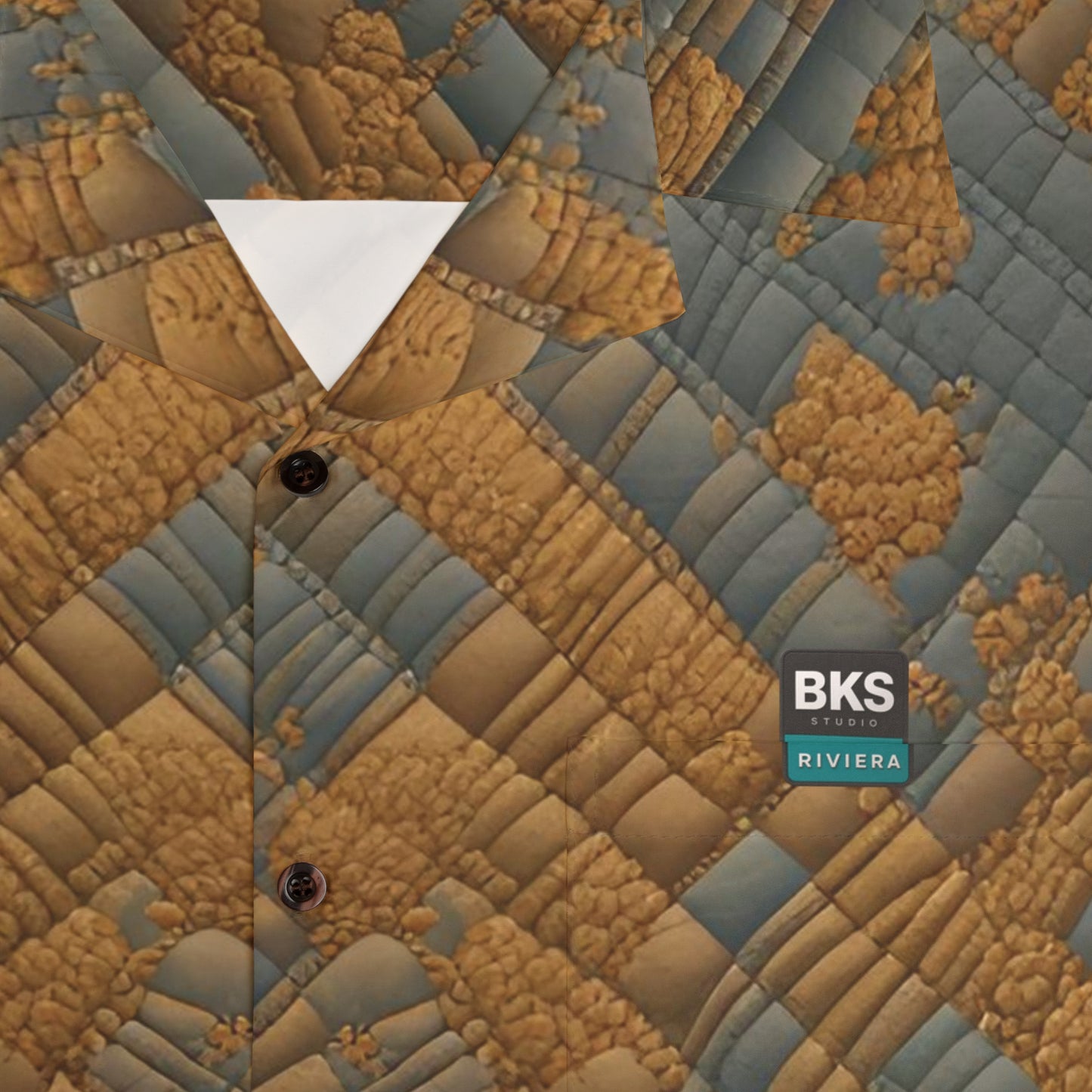 BKS Riviera Brown Quilted™ Hawaiian Shirt