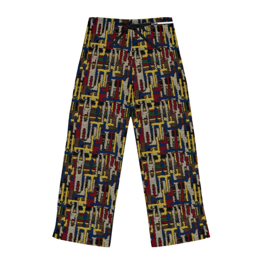 Abstract Geo-Print Women's Pajama Pants — Cozy Lounge Sleepwear Printify bakabo.club