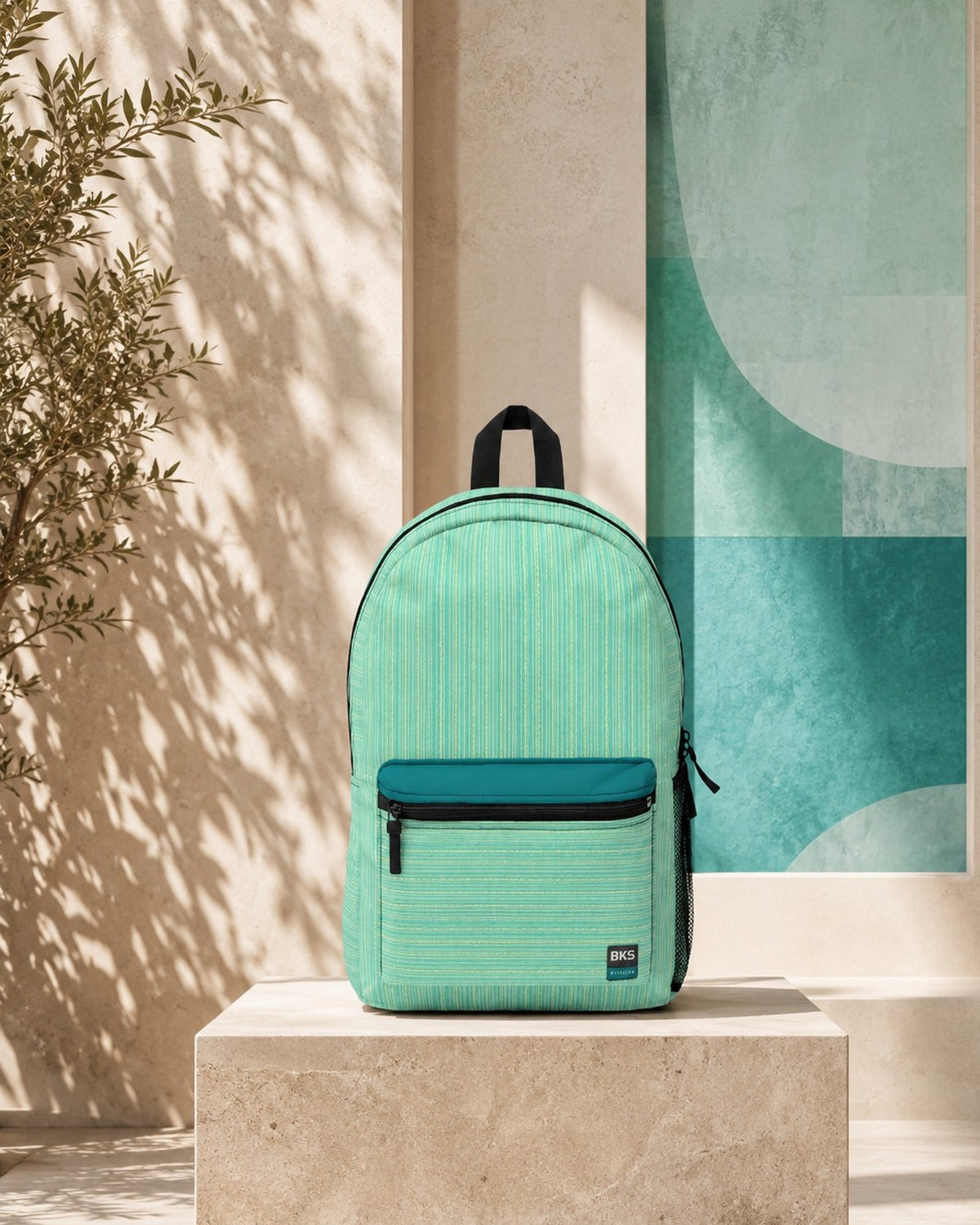 BKS Riviera Trek Backpack — editorial podium