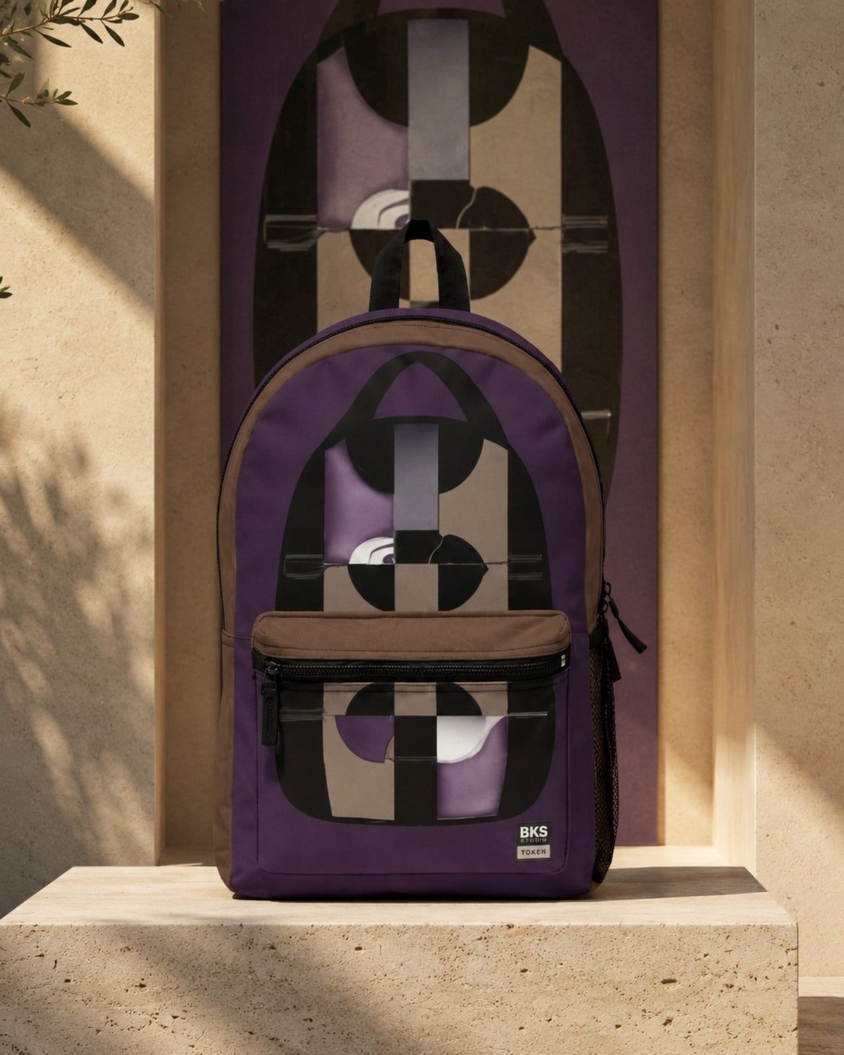 BKS Token Persona Backpack — editorial podium