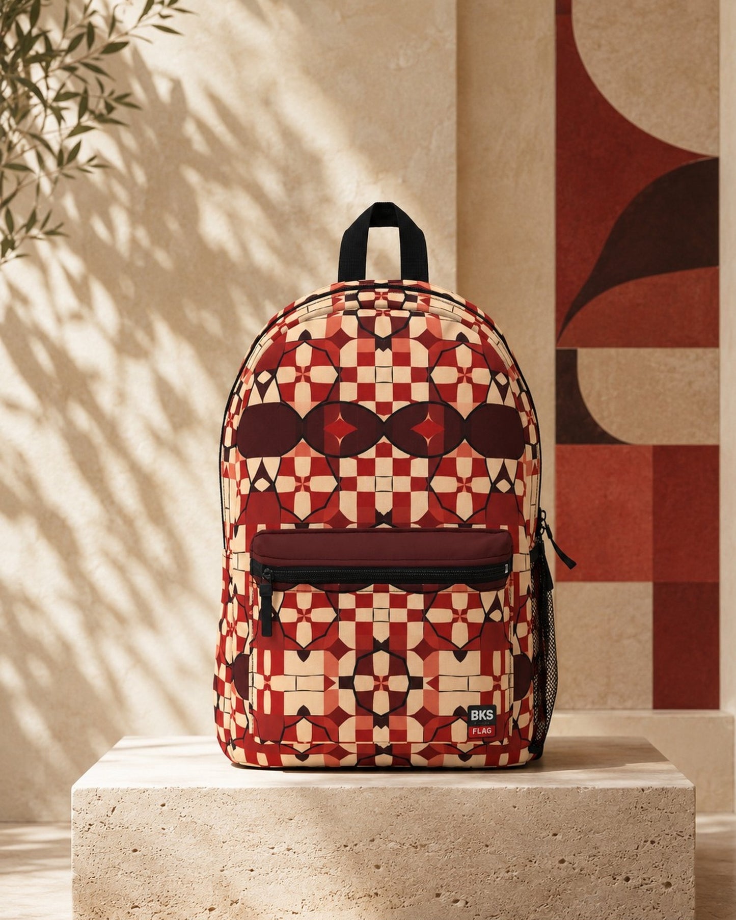 BKS Flag Rally Backpack — editorial podium