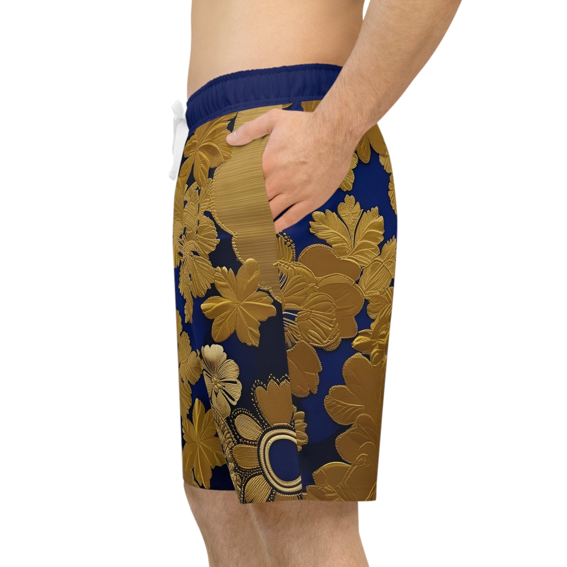 BKS Hours Brocade™ Athletic Long Shorts Printify bakabo.club
