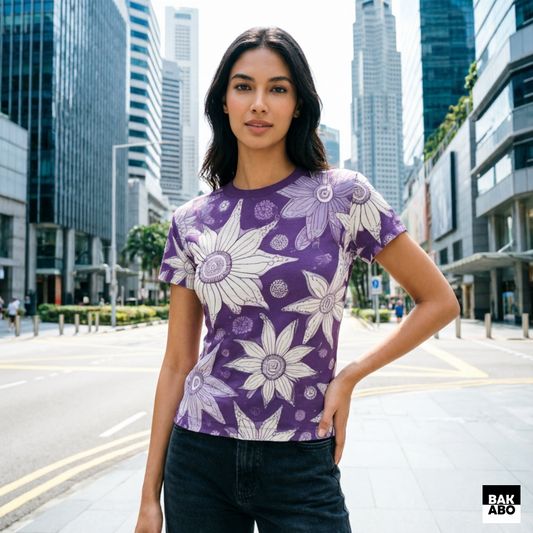 VioletMystique Women's Cut & Sew Tee