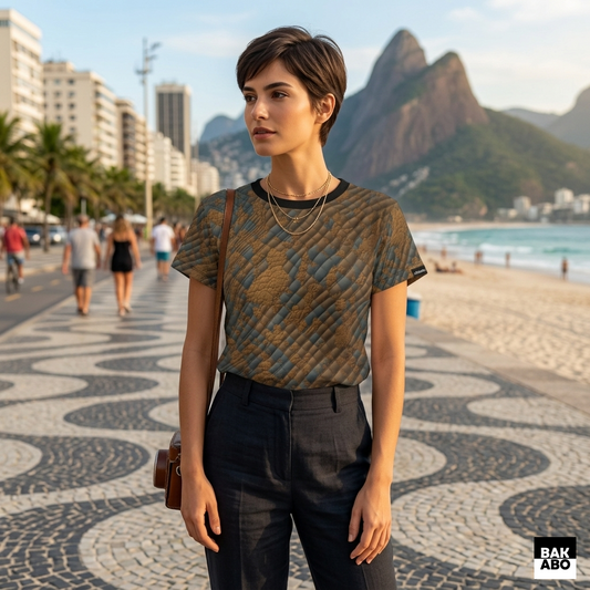 Metallic Shield Women's Cut & Sew Tee