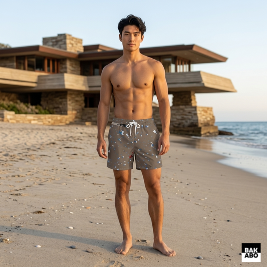 Acqua Earth (BKS)🐠Swim Trunks Printify bakabo.club