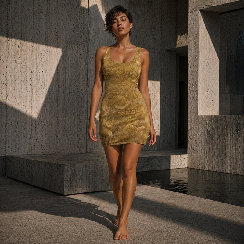 GoldenGlow (BKS)💛Abito dal taglio da donna