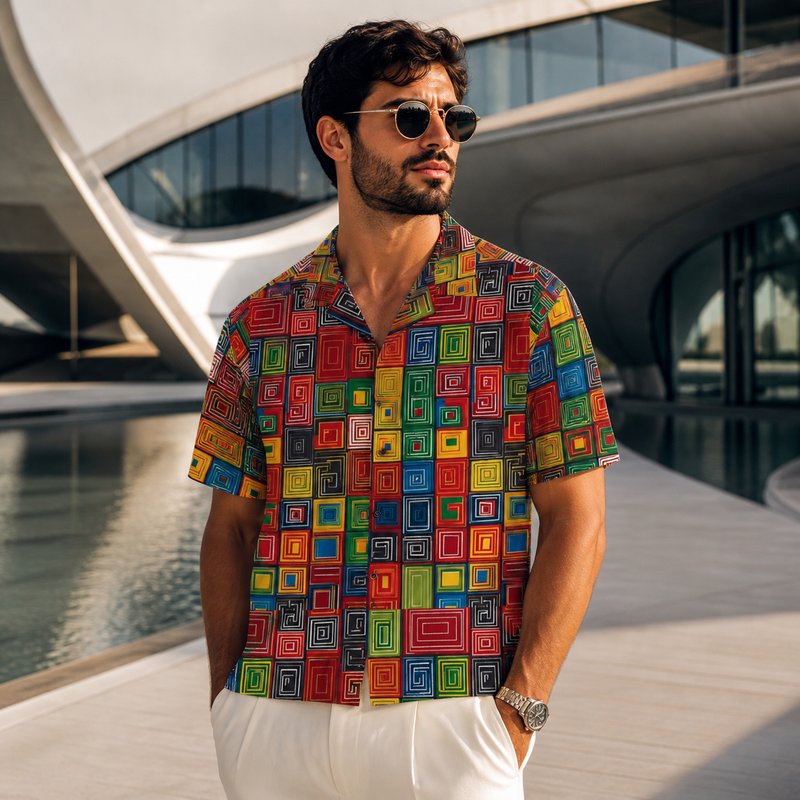 TikiTropics Apparel (BKS)🐟Camicia hawaiana