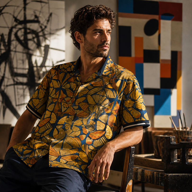 Botanical Bliss (BKS)🦋Camicia hawaiana