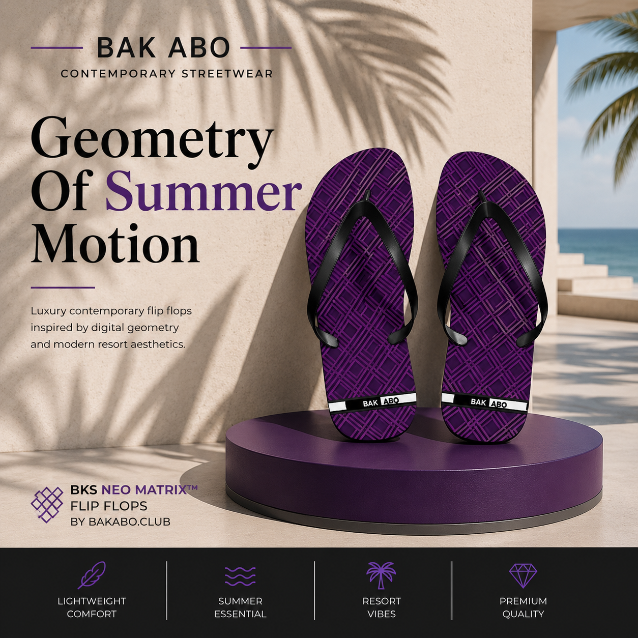 BKS Neo Matrix™ Flip Flops Printify bakabo.club