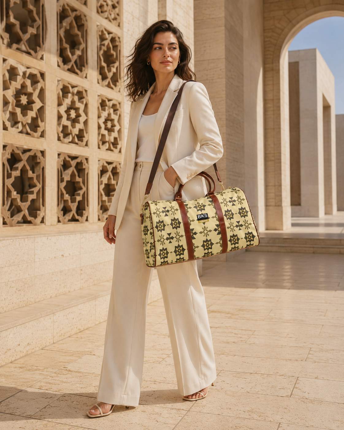 Hours Arc™ Travel Bag — worn, studio