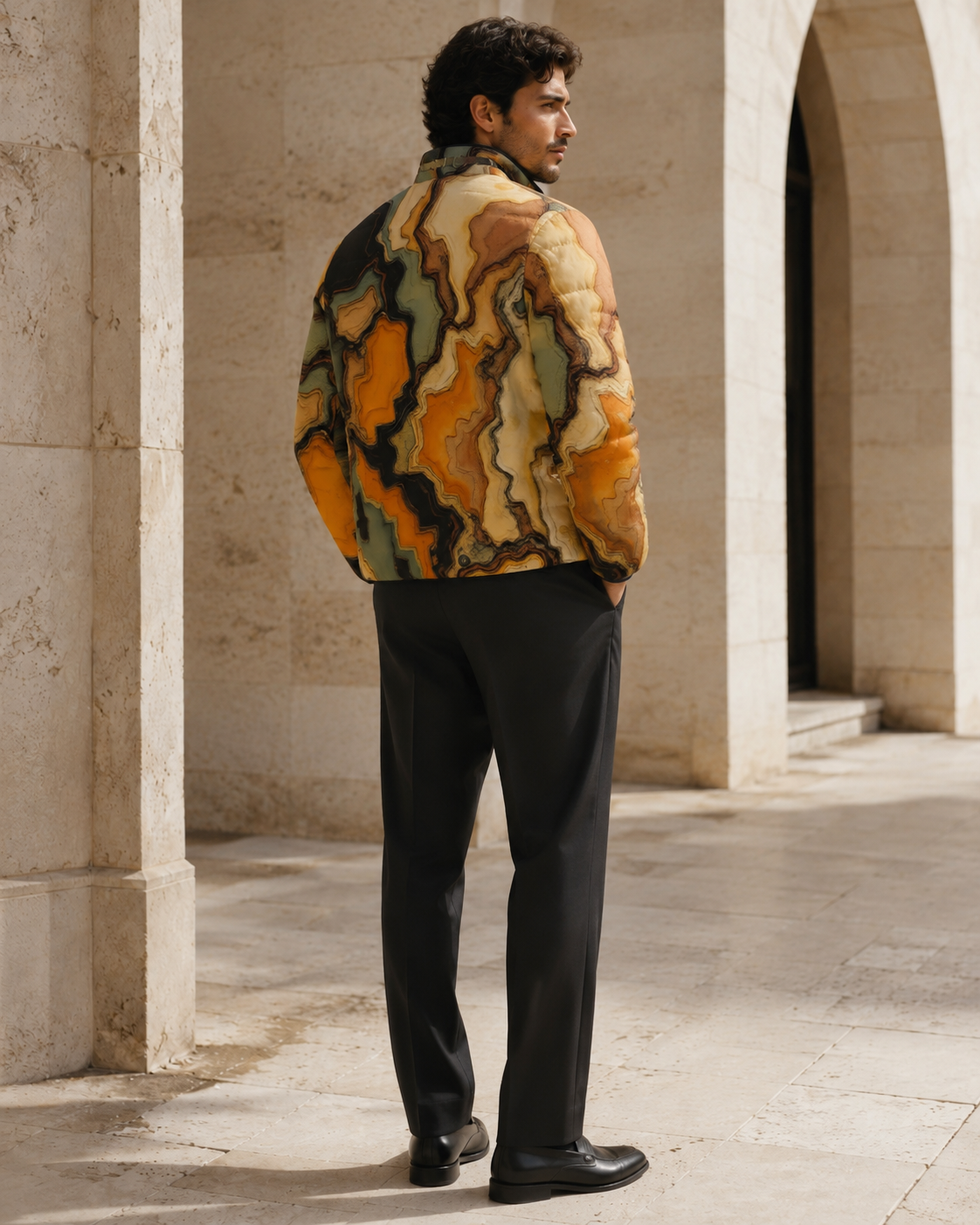 BKS Flag Stripe™ Puffer — hero detail 4, BKS Studio