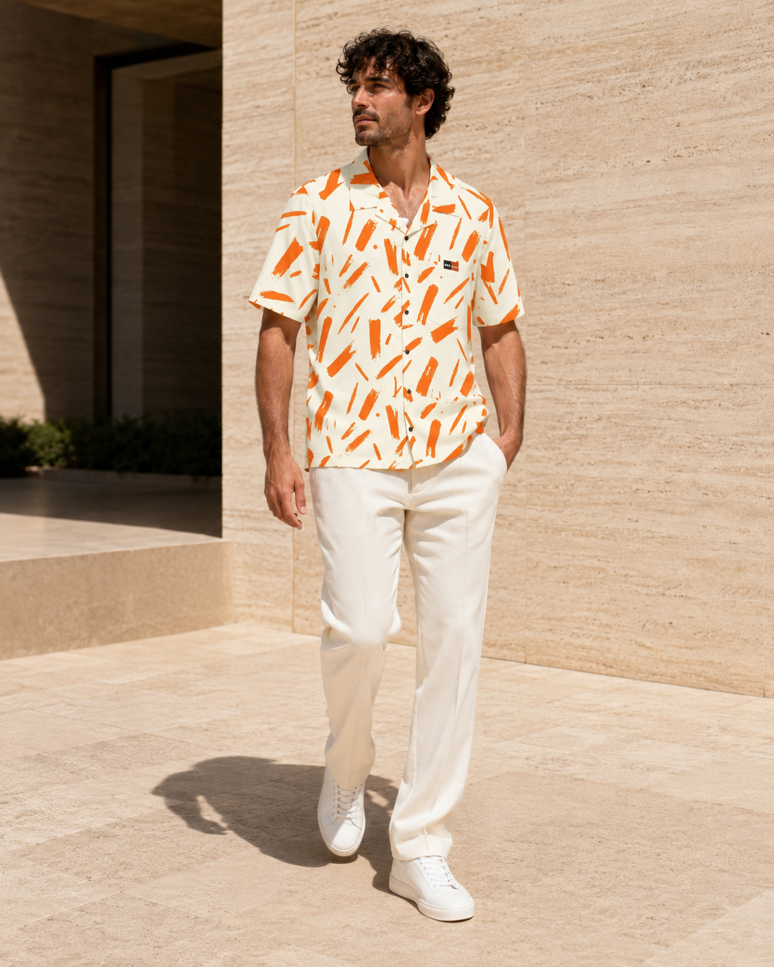 Marker Ember™ Hawaiian Shirt — pattern detail