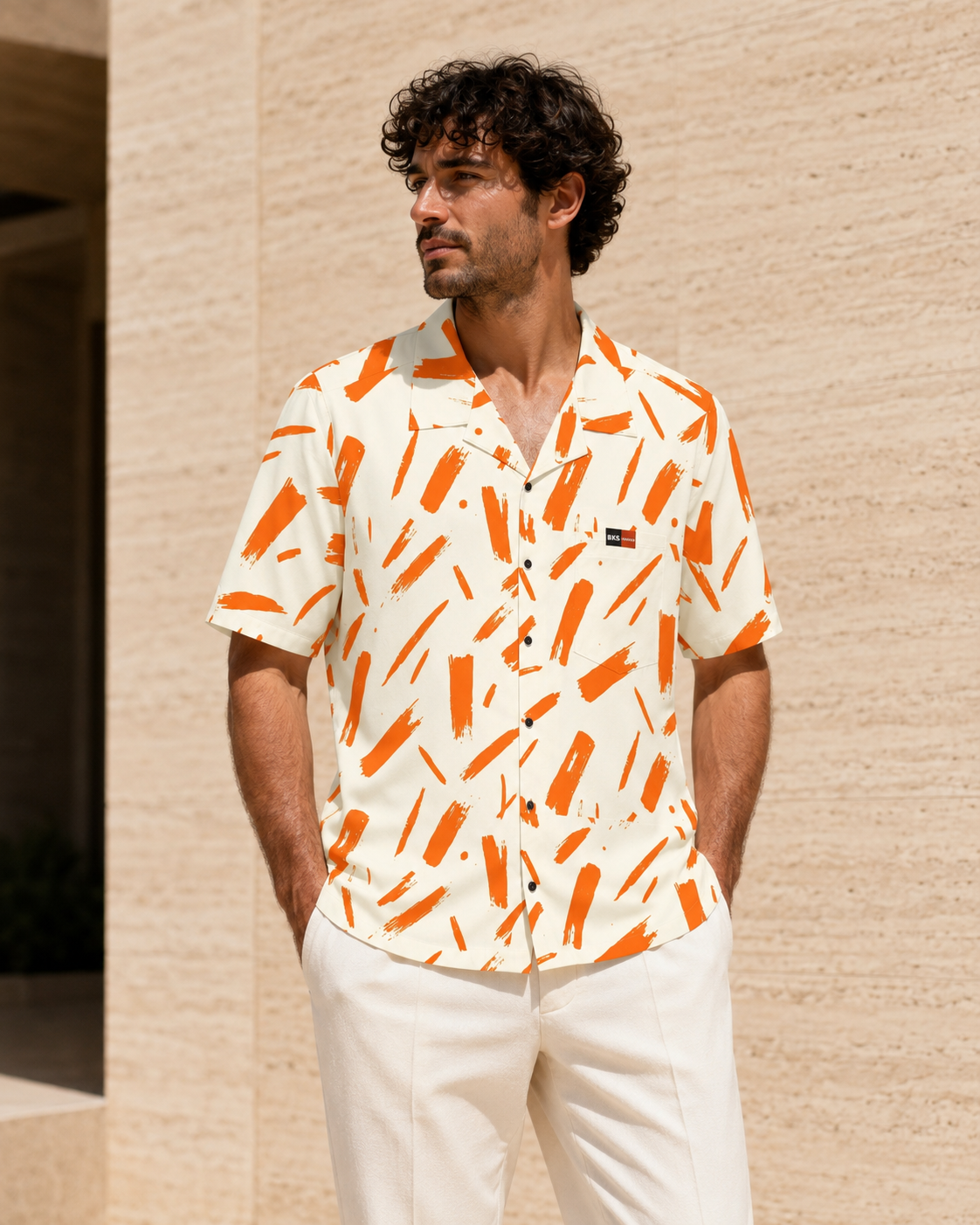 Marker Ember™ Hawaiian Shirt — close-up