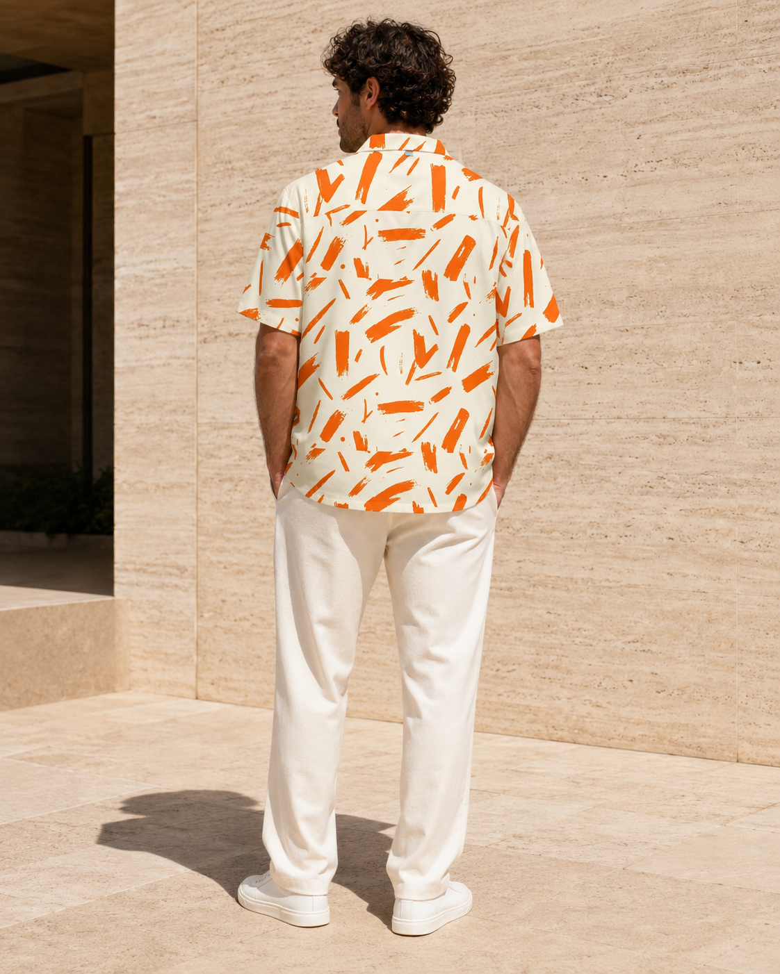 Marker Ember™ Hawaiian Shirt — flat lay
