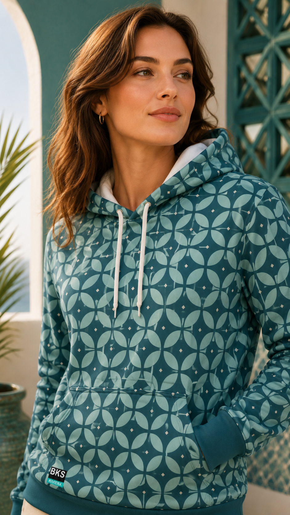 Riviera Tide™ Pullover Hoodie — flat lay