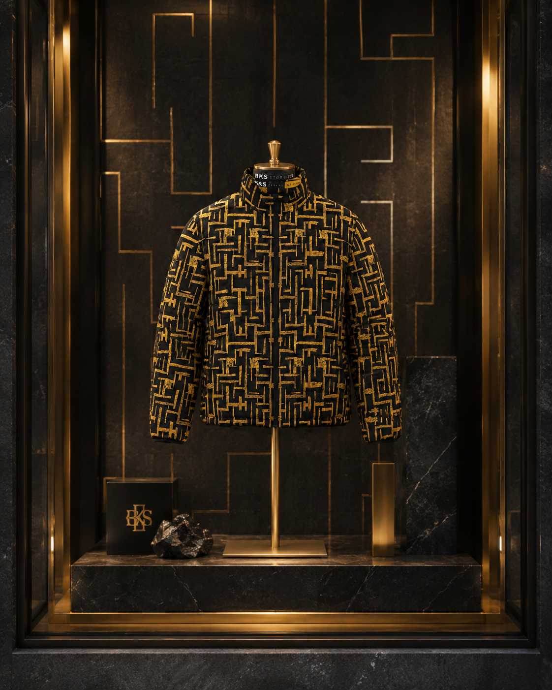 BKS Glyph Cipher Puffer Jacket - view 6