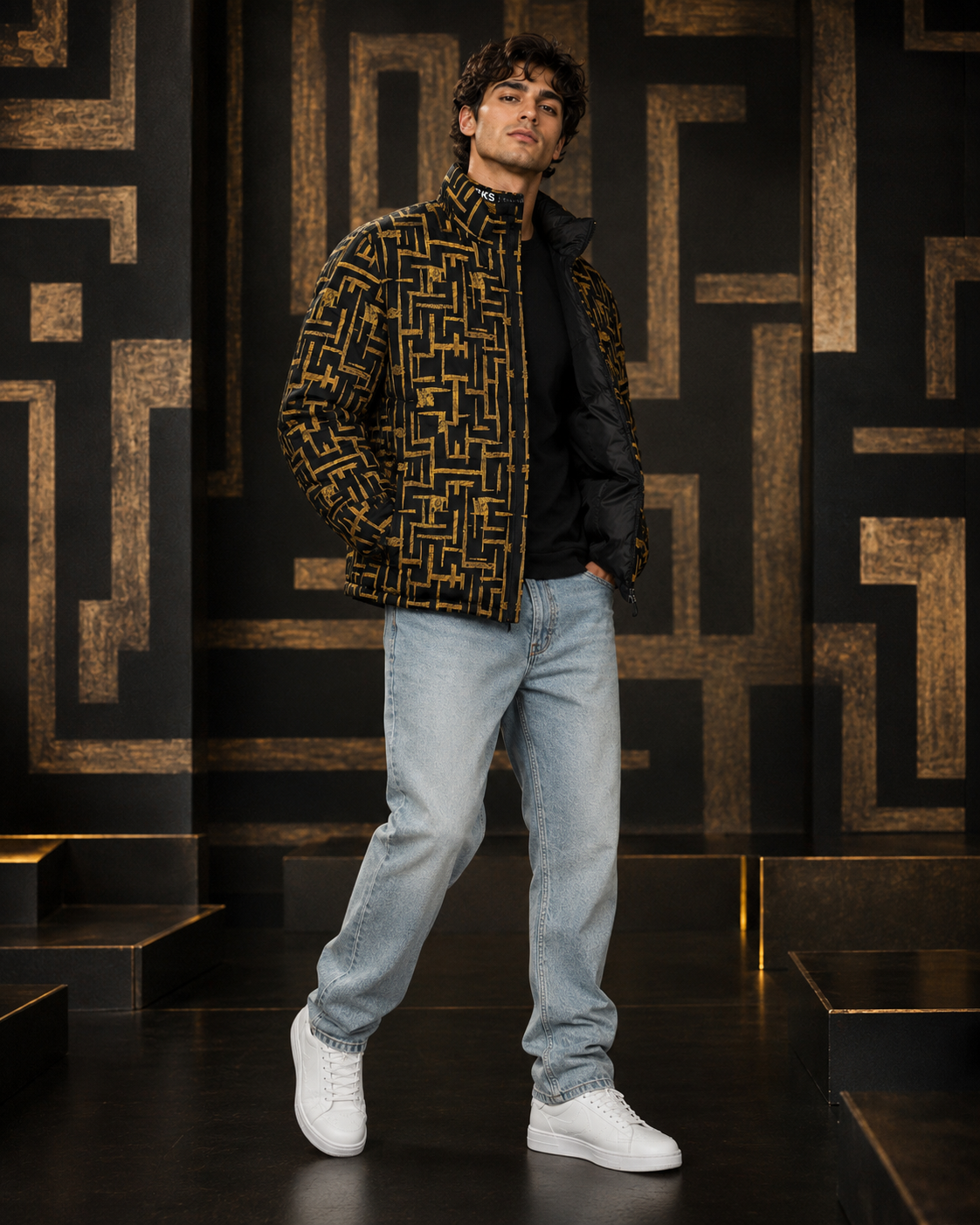 BKS Glyph Cipher Puffer Jacket - view 7