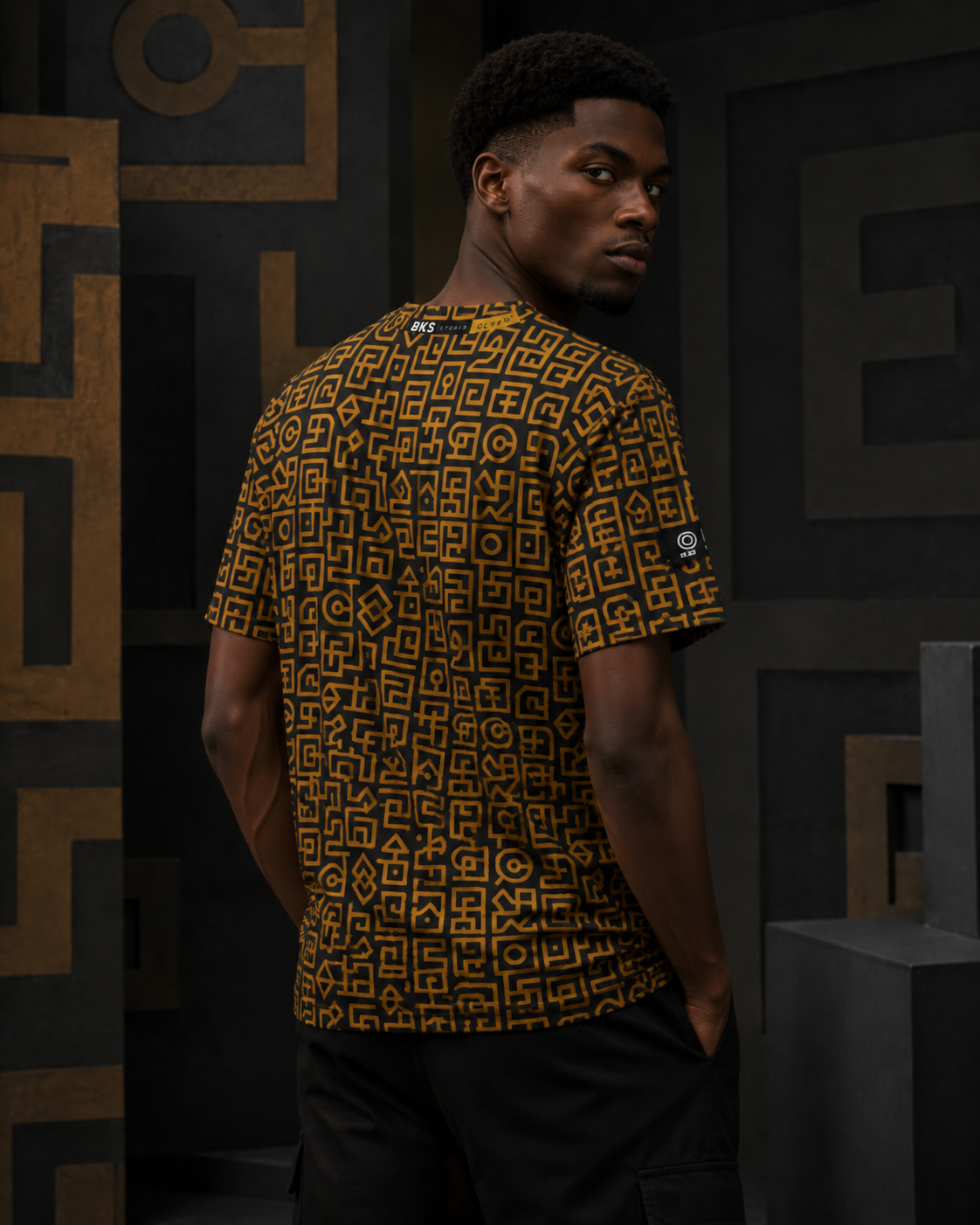 BKS Glyph Cipher™ AOP Tee