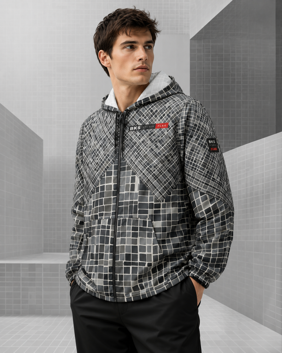 BKS Flag Colorblock Chevron™ Windbreaker