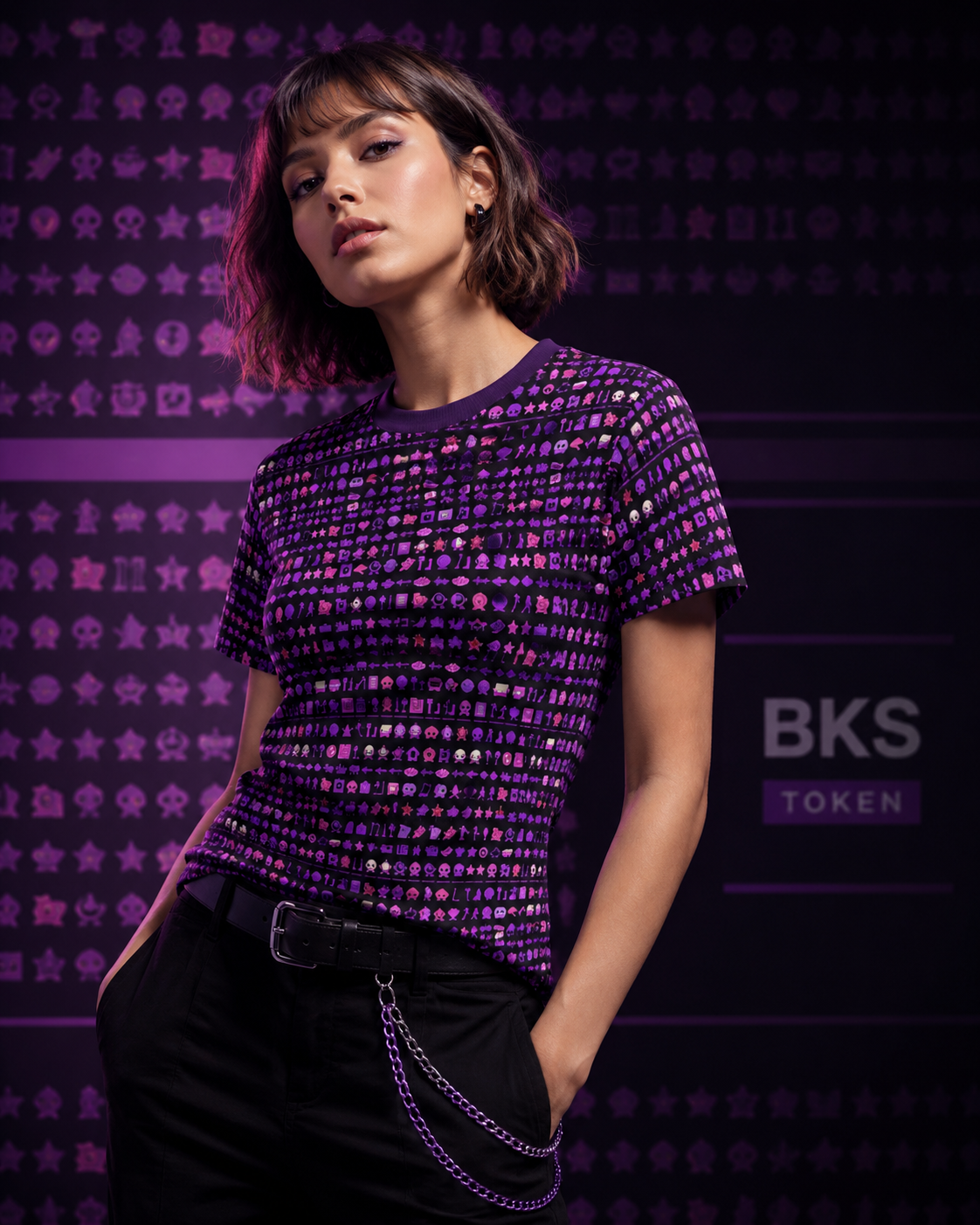 BKS Token Coin Women's AOP Tee